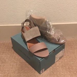 Desert taupe suede Toms sandals